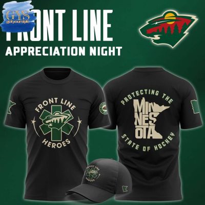 Minnesota Wild 2025 Heroes Front Line Appreciation Night Premium Limited Unisex Performance T-Shirt