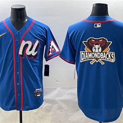 National League Arizona Diamondbacks Team Big Logo Blue 2025 All-Star Edition Limited Stitched Baseball Jersey