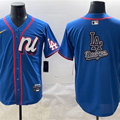 National League Los Angeles Dodgers Team Big Logo Blue 2025 All-Star Edition Limited Stitched Baseball Jersey