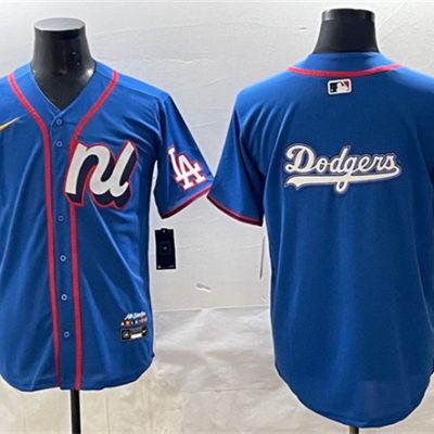 National League Los Angeles Dodgers Team Big Logo Blue 2025 All-Star Edition Limited Stitched Baseball Jersey