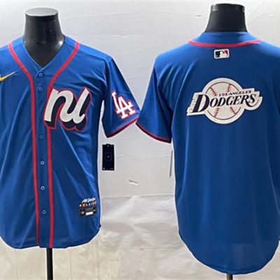 National League Los Angeles Dodgers Team Big Logo Blue 2025 All-Star Edition Limited Stitched Baseball Jersey