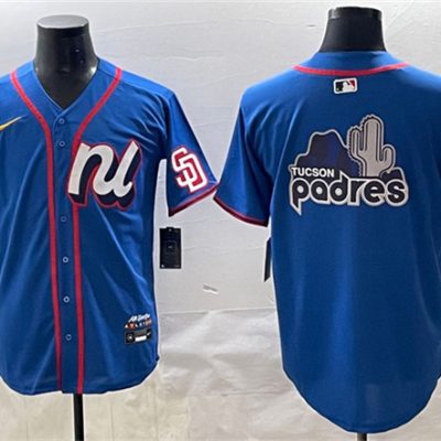 National League San Diego Padres Team Big Logo Blue 2025 All-Star Edition Limited Stitched Baseball Jersey