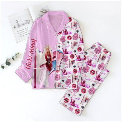 Nicki Minaj Button Down Pajamas Set PMG1097