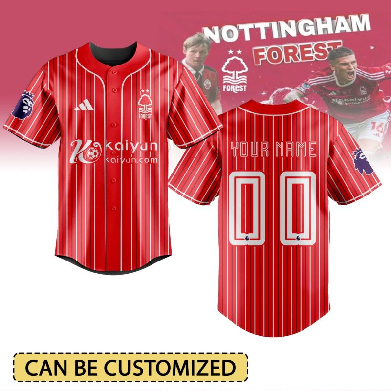 Nottingham Forest F.C. Personalized Baseball Jersey For Fans JWB1096