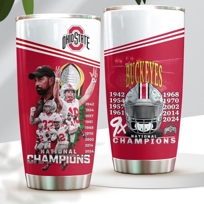 Ohio State Buckeyes Football Stainless Steel Tumblers 20oz/30oz TBC1335