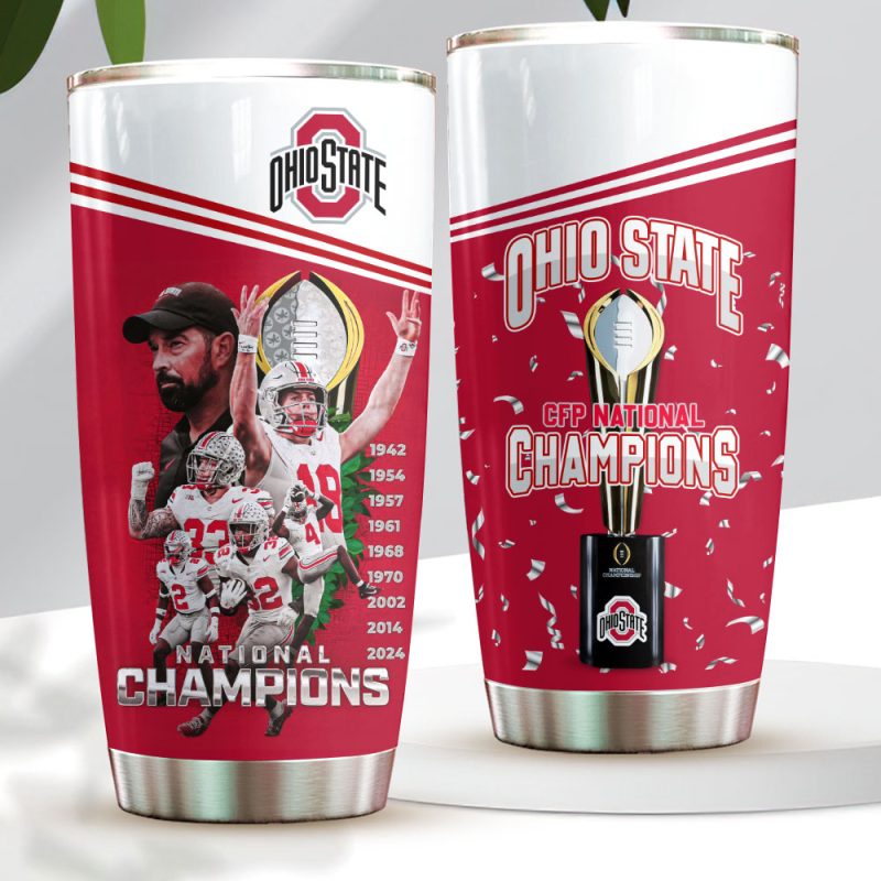 Ohio State Buckeyes Football Stainless Steel Tumblers 20oz/30oz TBC1339