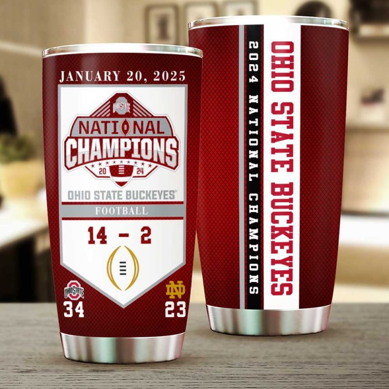 Ohio State Buckeyes Football Stainless Steel Tumblers 20oz/30oz TBC1342