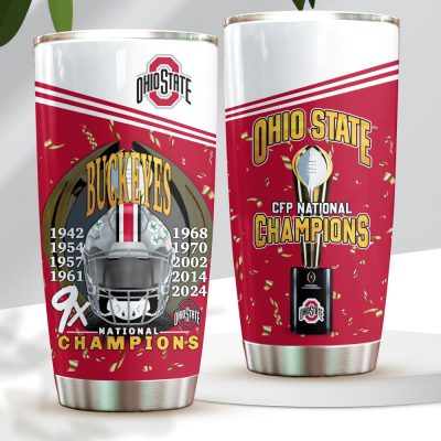 Ohio State Buckeyes Football Stainless Steel Tumblers 20oz/30oz TBC1344