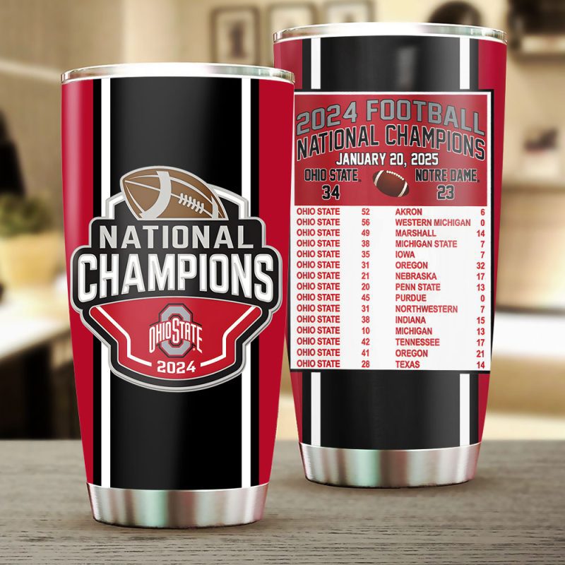 Ohio State Buckeyes Football Stainless Steel Tumblers 20oz/30oz TBC1349