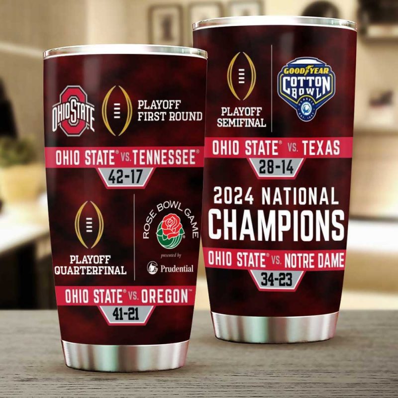 Ohio State Buckeyes Football Stainless Steel Tumblers 20oz/30oz TBC1356