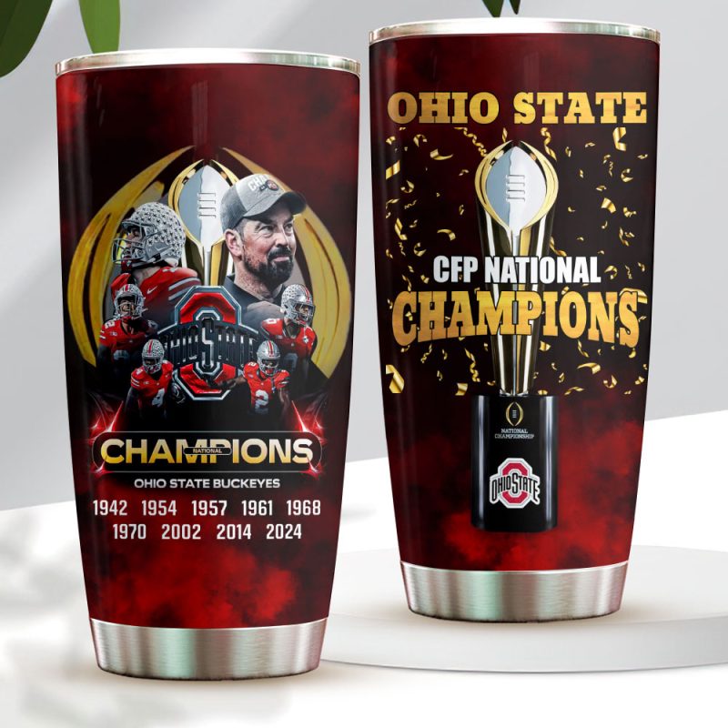 Ohio State Buckeyes Football Stainless Steel Tumblers 20oz/30oz TBC1357