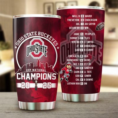 Ohio State Buckeyes Football Stainless Steel Tumblers 20oz/30oz TBC1363