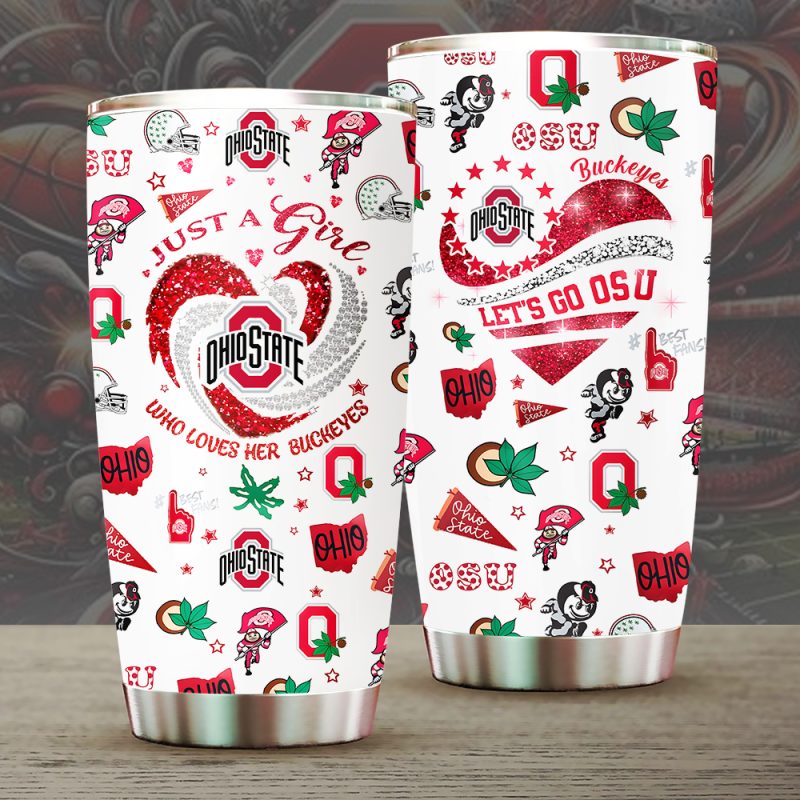 Ohio State Buckeyes Football Stainless Steel Tumblers 20oz/30oz TBC1365