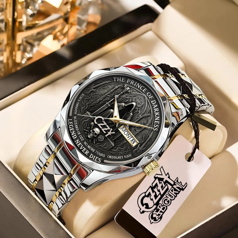 Ozzy Osbourne Rest in peace Alloy Luxury Quartz Watch OZO1018