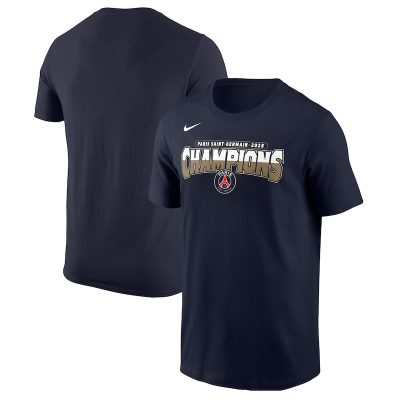 Paris Saint-Germain Nike 2025 Champions League Winners Core T-Shirt - Navy