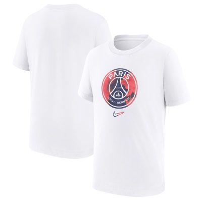 Paris Saint-Germain Nike  Crest T-Shirt - White