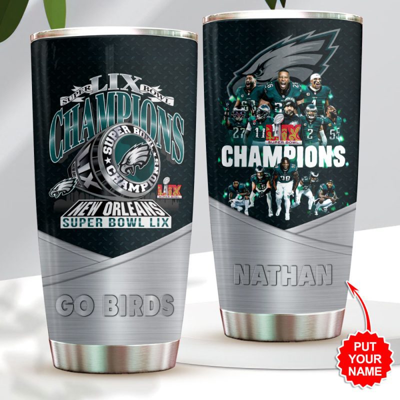 Personalized Philadelphia Eagles Stainless Steel Tumblers 20oz/30oz TBC1336