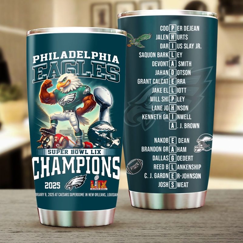 Philadelphia Eagles Stainless Steel Tumblers 20oz/30oz TBC1319