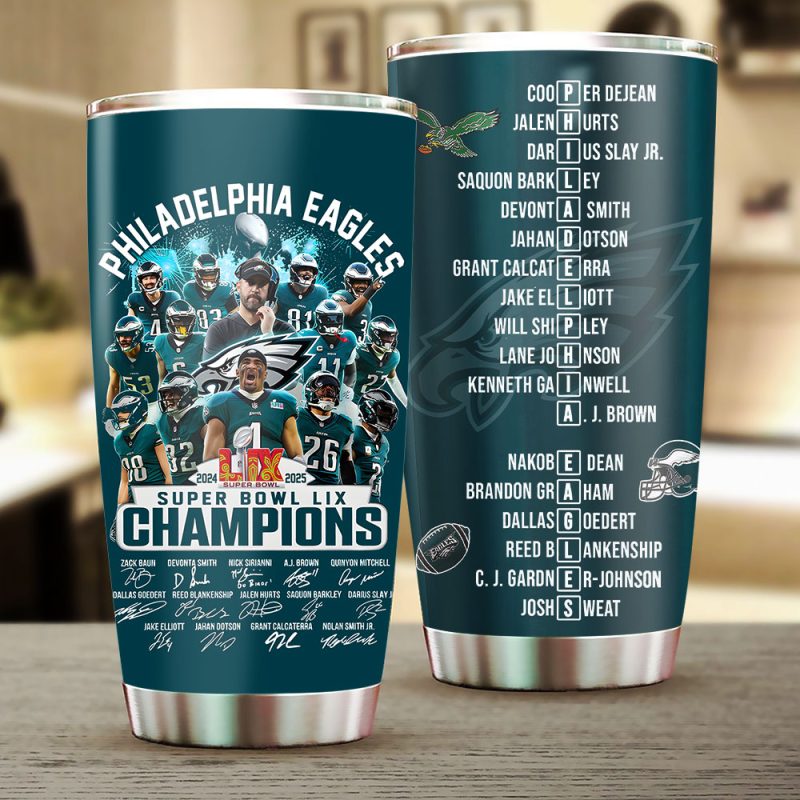Philadelphia Eagles Stainless Steel Tumblers 20oz/30oz TBC1321