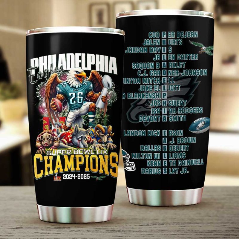 Philadelphia Eagles Stainless Steel Tumblers 20oz/30oz TBC1323