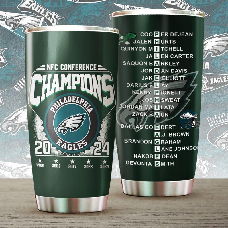 Philadelphia Eagles Stainless Steel Tumblers 20oz/30oz TBC1346