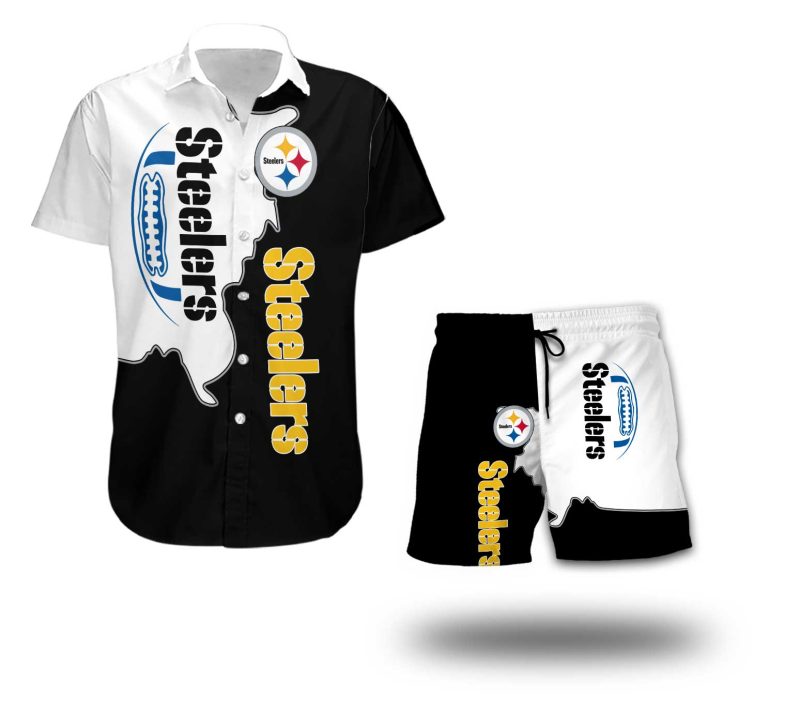 Pittsburgh Steelers Combo Hawaiian Shirt and Shorts AHS1135