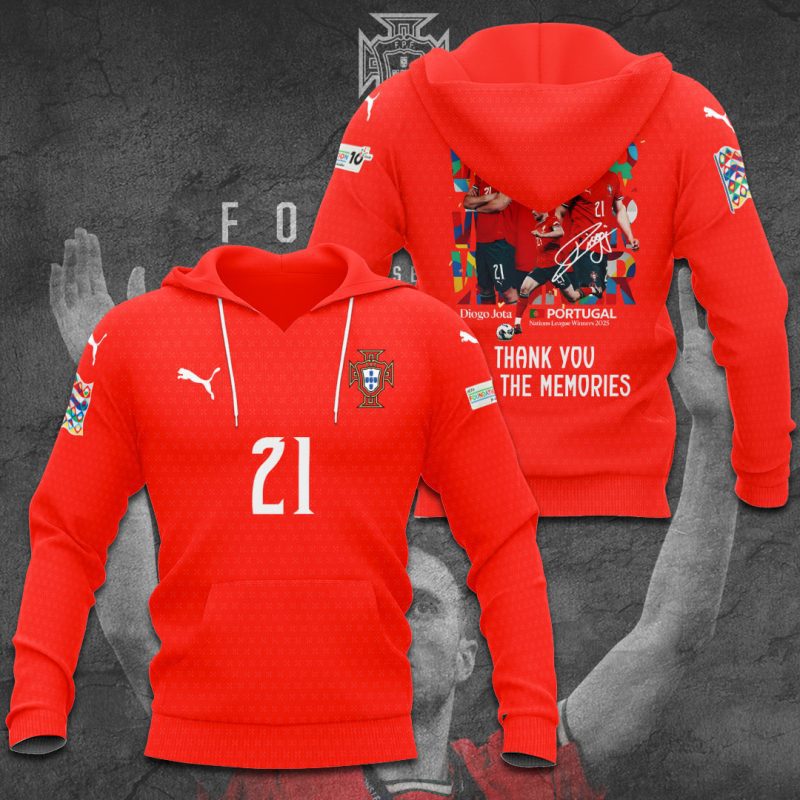 Portugal Pay Tribute x Diogo Jota  Rest in peace Unisex Performance Hoodie JOTA2002