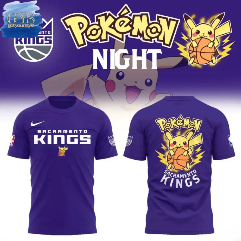 Sacramento Kings Pokemon Night 2025 Shirt