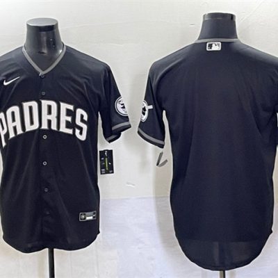 San Diego Padres Blank Black Stitched Baseball Jersey