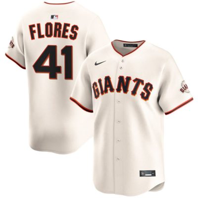 San Francisco Giants #41 Wilmer Flores Cream 2024 Home Limited Stitched Baseball Jersey