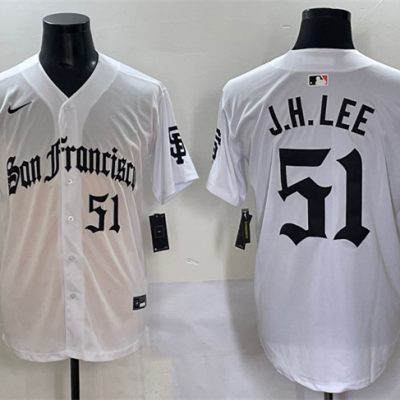 San Francisco Giants #51 Jung Hoo Lee White 'Gothic Fog Edition' Vapor Premier Limited Stitched Baseball Jersey