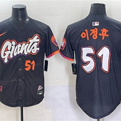 San Francisco Giants #51 Lee Jung-hoo Anthracite 2025 City Connect Limited Stitched Baseball Jersey