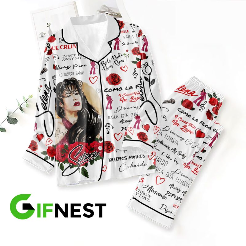 Selena Quintanilla Perez Button Down Pajamas Set PMG1147