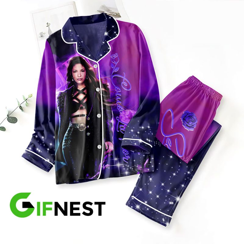 Selena Quintanilla Perez Button Down Pajamas Set PMG1148