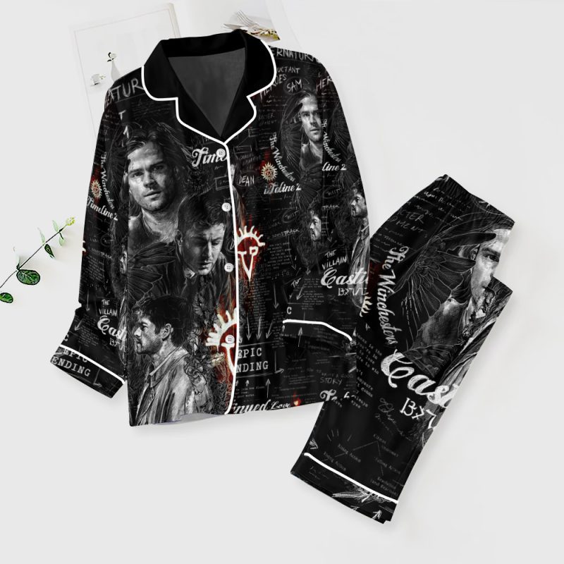 Supernatural Button Down Pajamas Set PMG1154