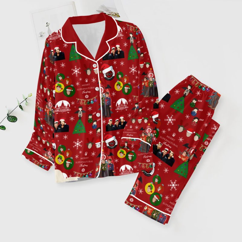 Supernatural Button Down Pajamas Set PMG1155