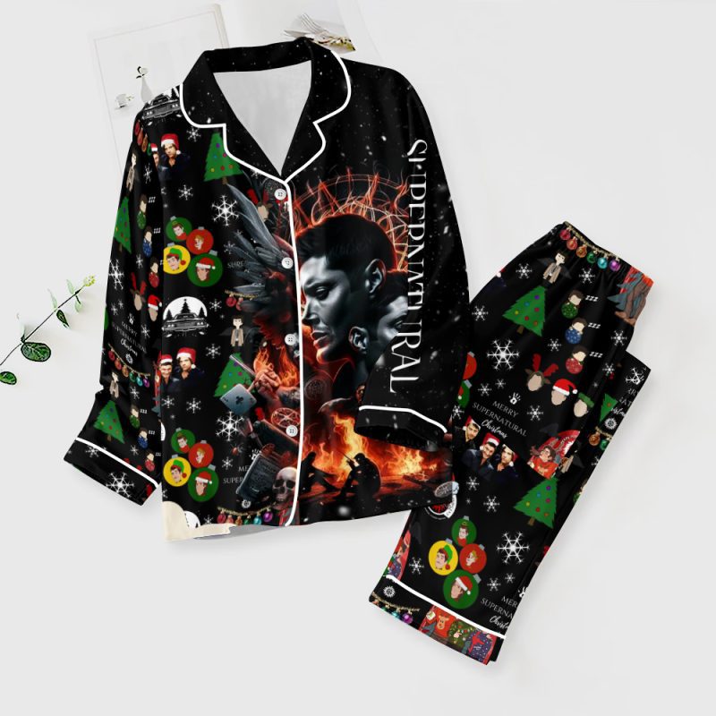 Supernatural Button Down Pajamas Set PMG1156