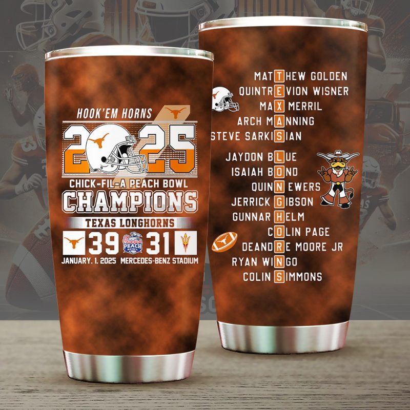 Texas Longhorns Football Stainless Steel Tumblers 20oz/30oz TBC1374