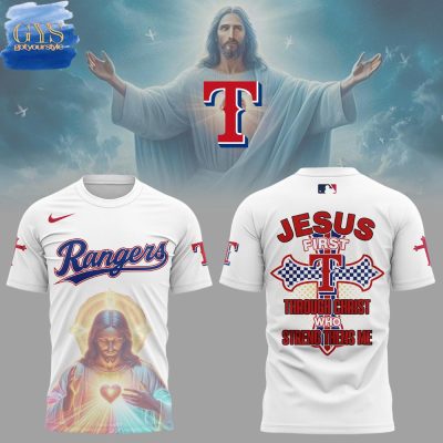 Texas Rangers Jesus First Limited Edition Unisex Performance T-Shirt