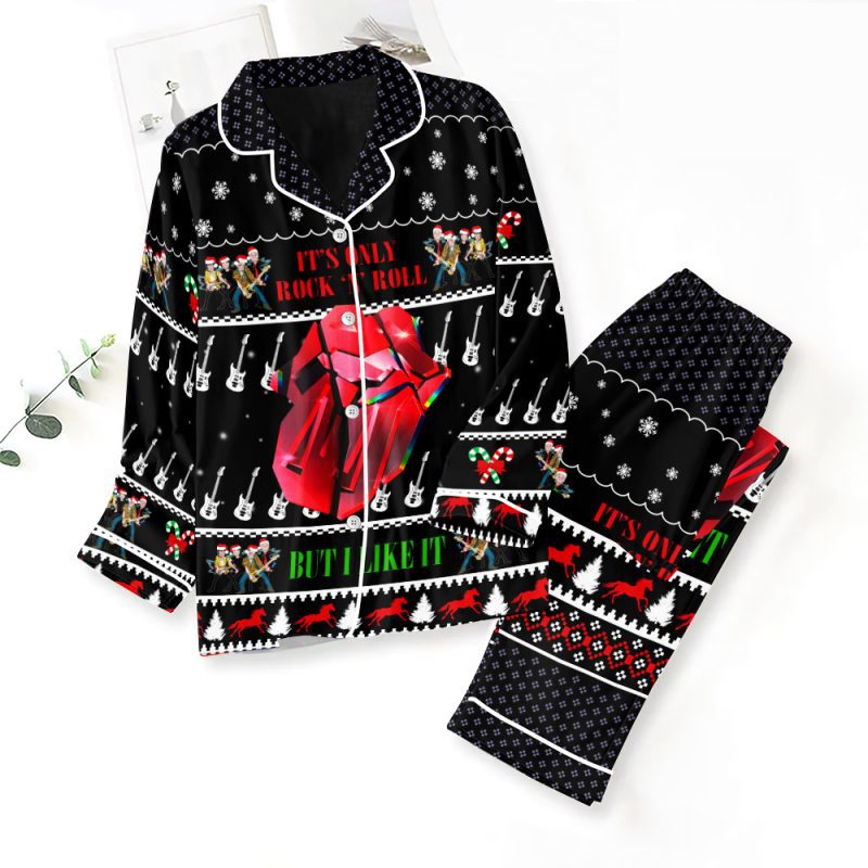 The Rolling Stones Button Down Pajamas Set PMG1162