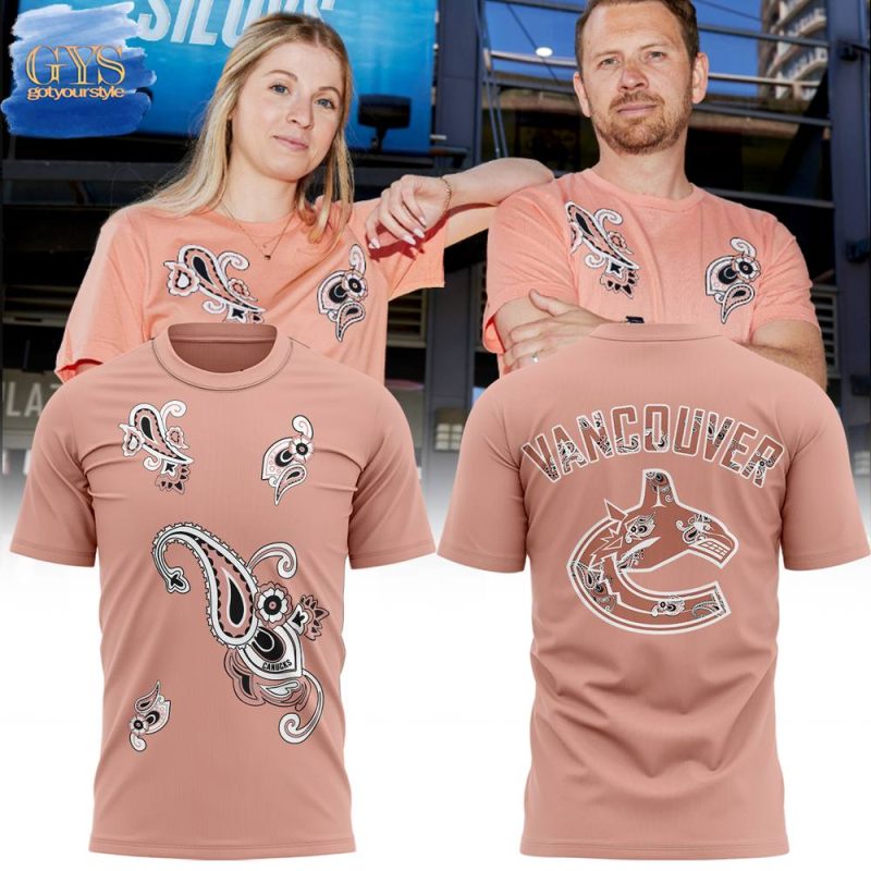 Vancouver Canucks Paisley Limited Edition Unisex Performance T-Shirt