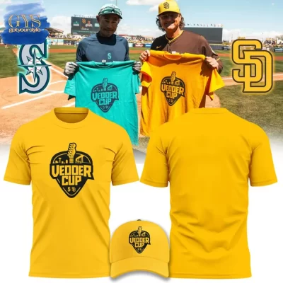 Vedder Cup Seattle Mariners vs San Diego Padres Shirt Collection