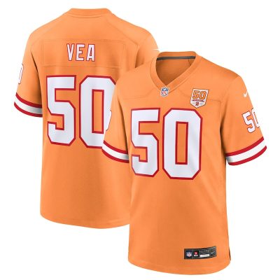 Vita Vea  Tampa Bay Buccaneers 50th Season Game Jersey - Creamsicle