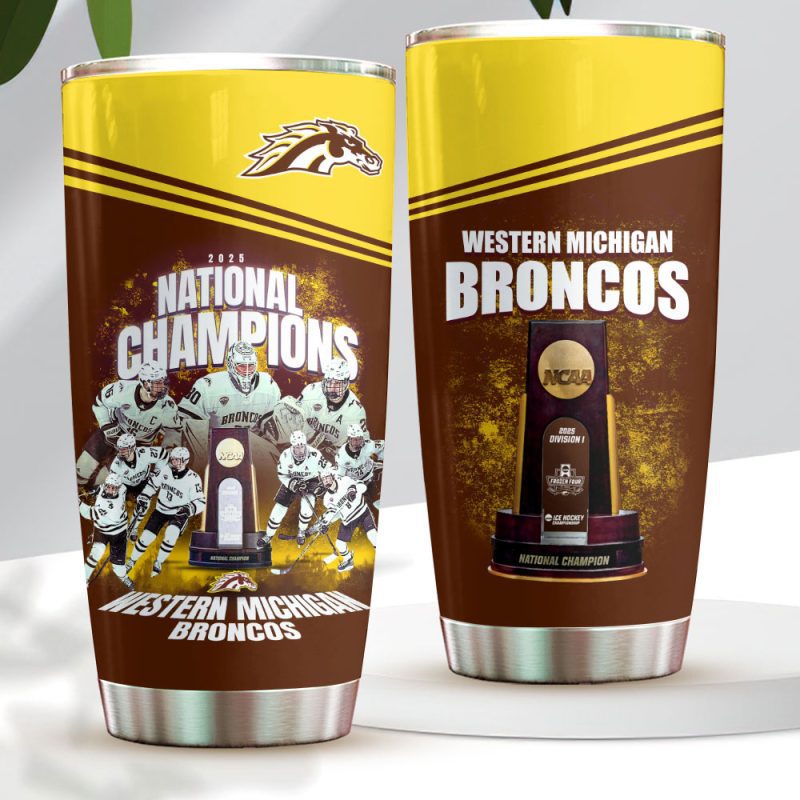 Western Michigan Broncos Men's Ice Hockey Stainless Steel Tumblers 20oz/30oz TBC1187