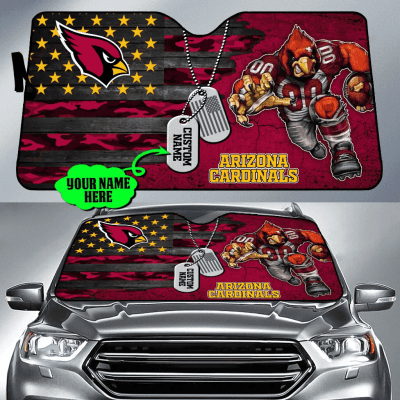 Arizona Cardinals Personalized Car Auto Windshield Sun Shade WSS1188