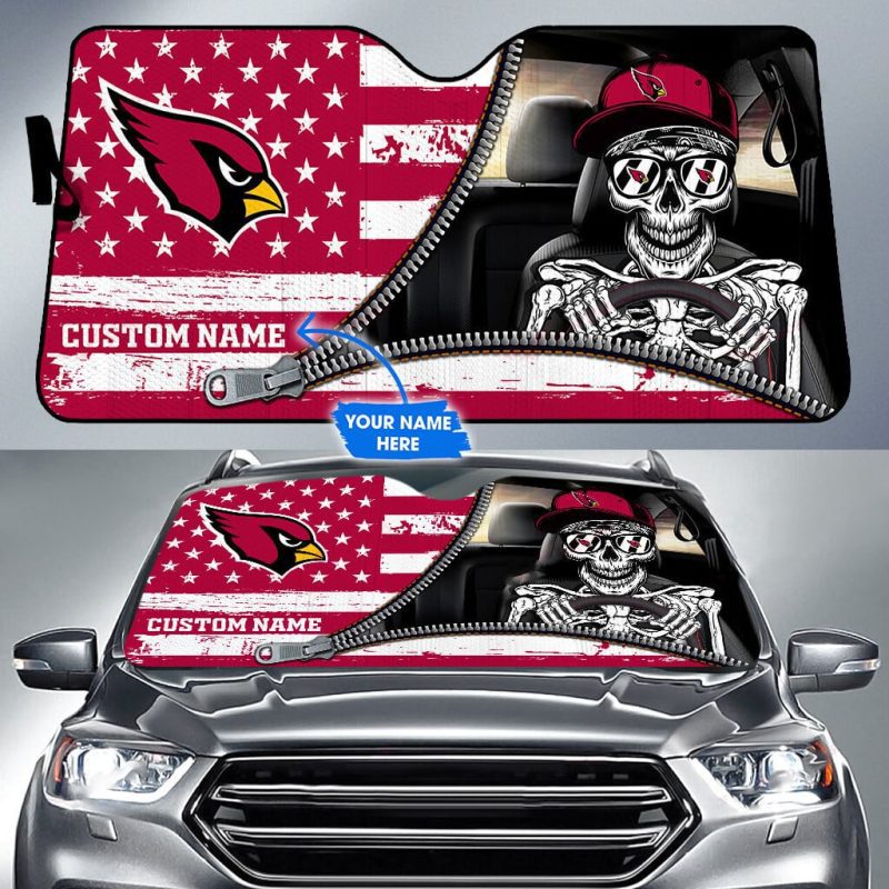 Arizona Cardinals Personalized Car Auto Windshield Sun Shade WSS1189