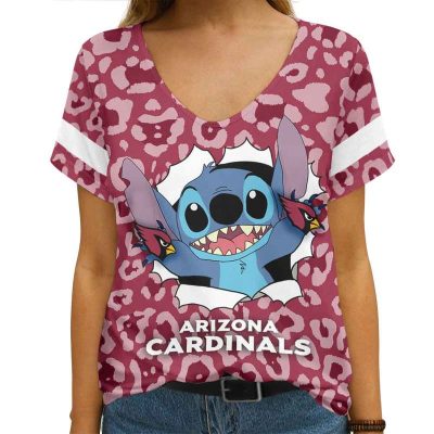 Arizona Cardinals V-neck Women T-shirt VNT1003