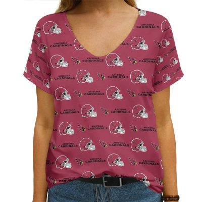 Arizona Cardinals V-neck Women T-shirt VNT1007