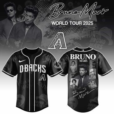 Arizona Diamondbacks MLB x Bruno Mars at Park MGM Personalized Baseball Jersey For Fans