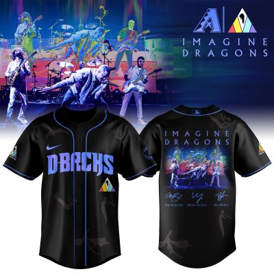 Arizona Diamondbacks MLB x Imagine Dragons 17th Anniversary Tour Personalized Baseball Jersey For Fans